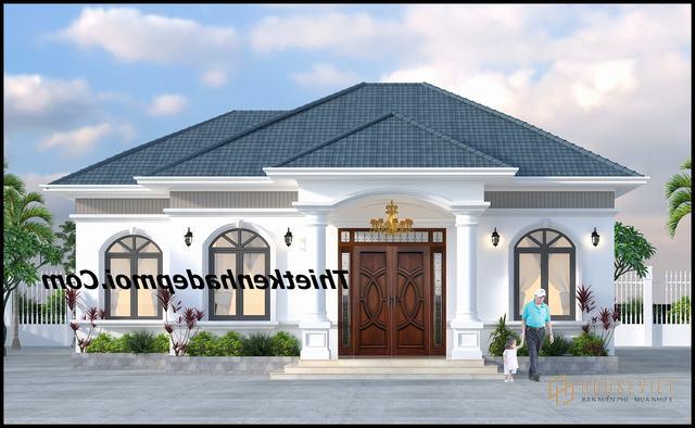 Mẫu nhà trệt đẹp ở quê nông thôn 