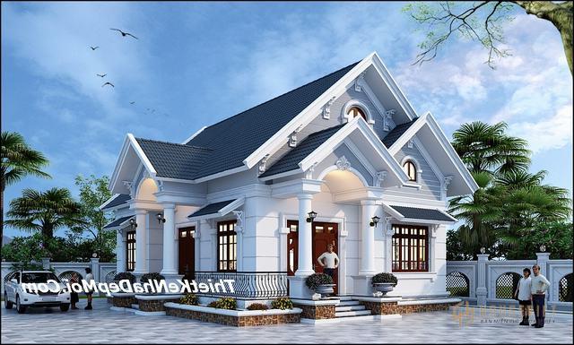 Thiết kế nhà cấp 4 mái thái hiện đại