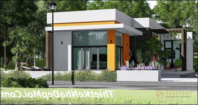 biệt thự 1 tầng có hồ bơi