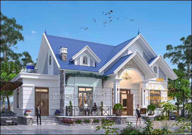 Biệt thự nhà vườn cấp 4 nông thôn 4 phòng ngủ