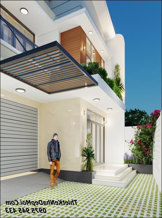 nha pho mat tien 8m 2 tang