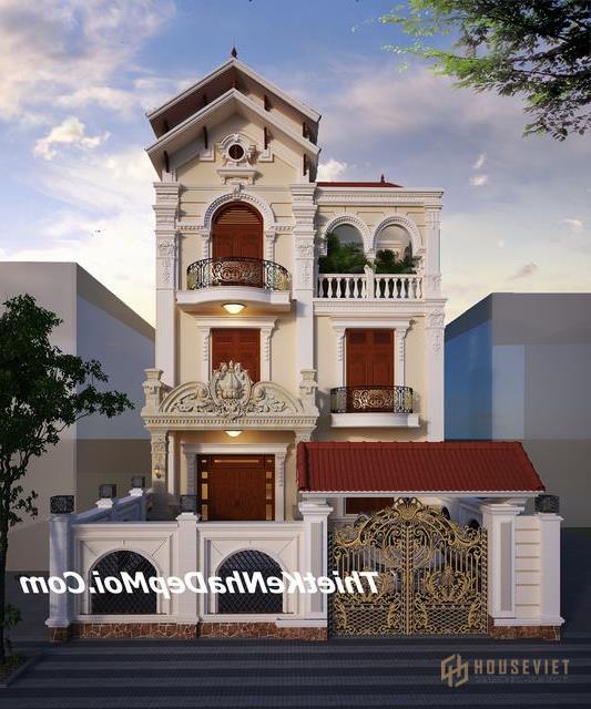 Biệt thự thự 3 tầng mặt tiền 8m