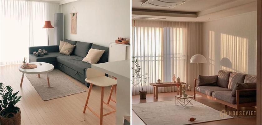 màu sắc tươi sáng phong cách hàn quốc