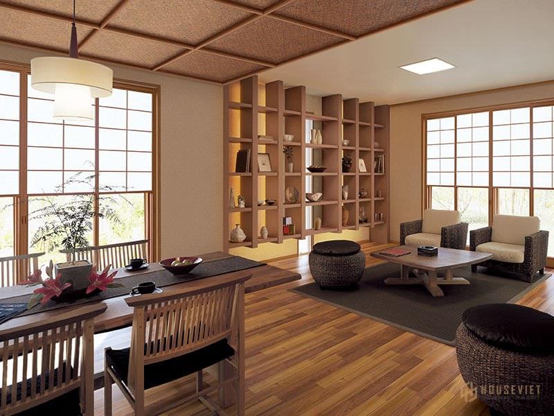 Gỗ là vật liệu phổ biến trong thiết kế nội thất Hàn Quốc