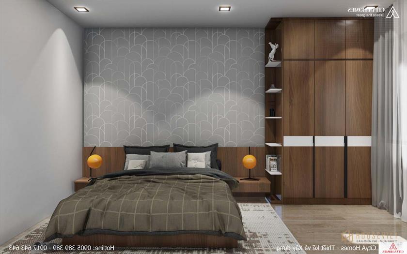 Không gian phòng ngủ tạo sự thoải mái và thư thái