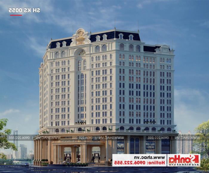 Mẫu thiết kế khách sạn tiêu chuẩn 5 sao 2000m2 tại Quảng Ninh - SH KS 0055 33 Khách sạn 5 sao ở việt nam