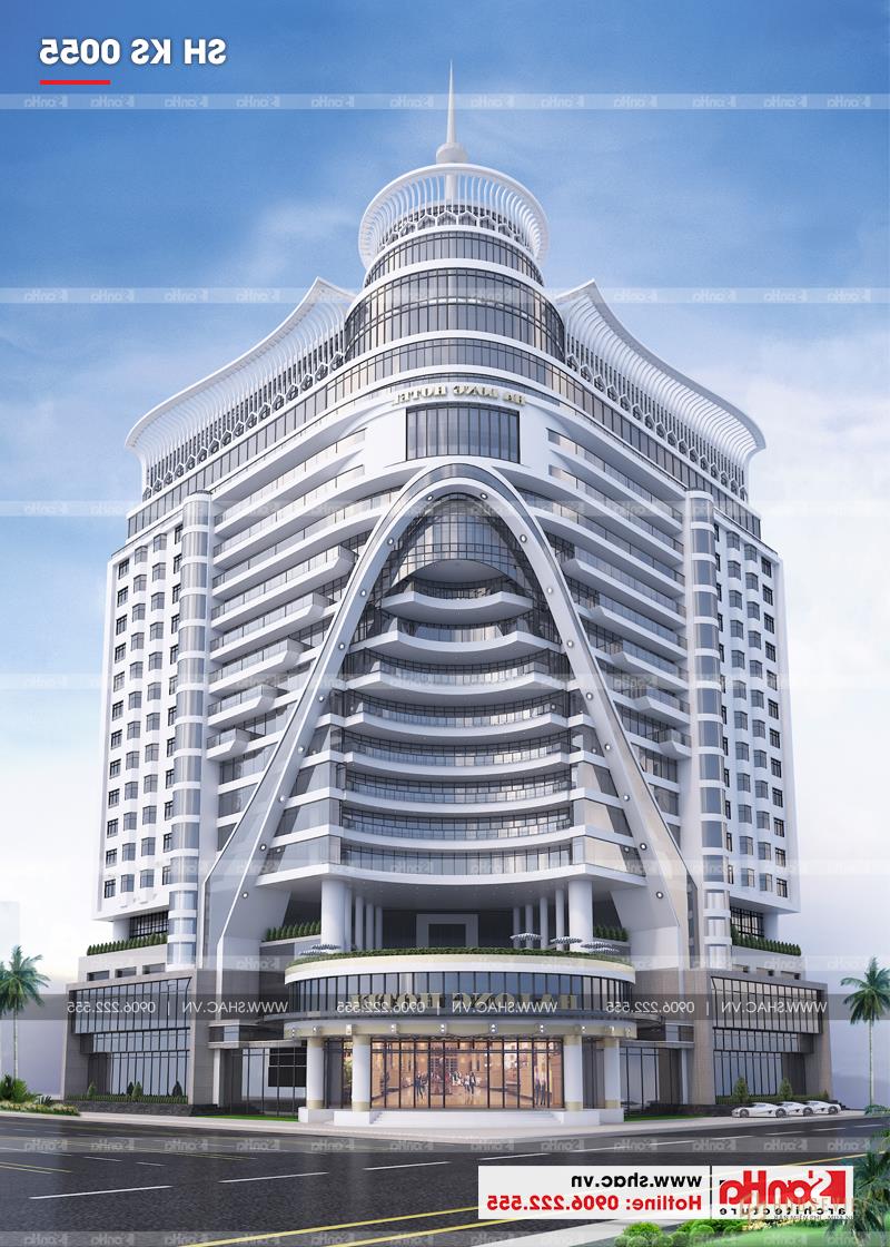 Mẫu thiết kế khách sạn tiêu chuẩn 5 sao 2000m2 tại Quảng Ninh - SH KS 0055 37 Một mẫu thiết kế khách sạn 5 sao nổi tiếng khác ở Hạ Long (Quảng Ninh)