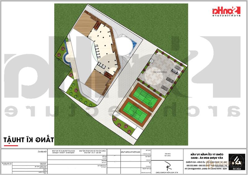 Mẫu thiết kế khách sạn tiêu chuẩn 5 sao 2000m2 tại Quảng Ninh - SH KS 0055 45 Bản vẽ mặt bằng công năng khách sạn 5 sao phong cách tân cổ điển