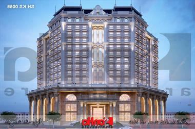 Mẫu thiết kế khách sạn tiêu chuẩn 5 sao 2000m2 tại Quảng Ninh - SH KS 0055