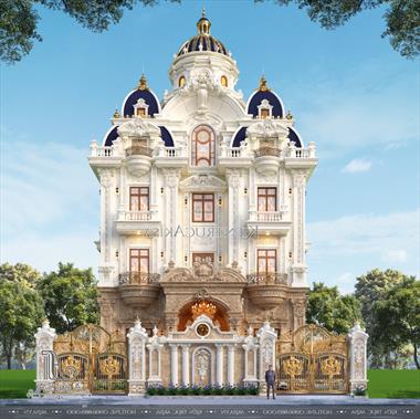 Kiệt tác mẫu biệt thự lâu đài 5 tầng cổ điển đẹp (TT: Anh Đức - Bình Thuận) BT53561