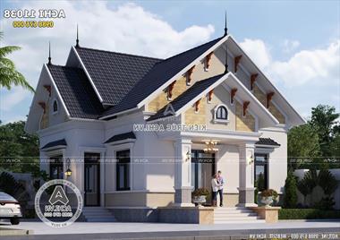 Mẫu nhà cấp 4 đẹp 1 tầng 3 phòng ngủ ở Cao Bằng - ACHI 11038