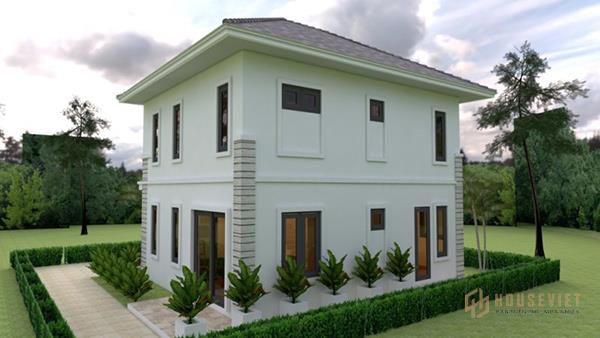 Mẫu thiết kế nhà 3 gian 2 chái