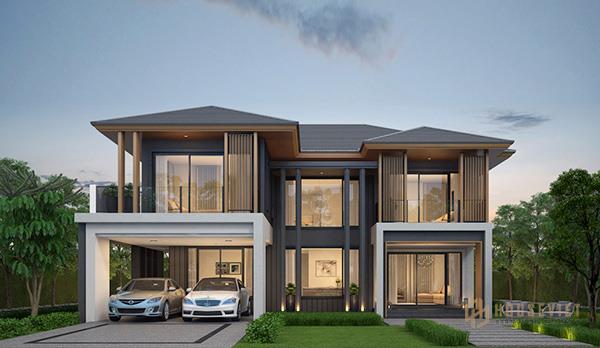 Mẫu thiết kế nhà 3 gian 2 chái