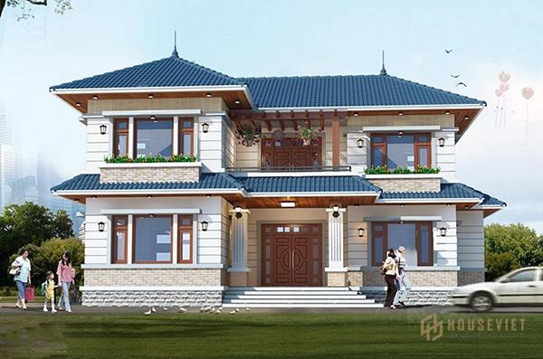 Mẫu nhà 2 tầng đẹp hiện đại