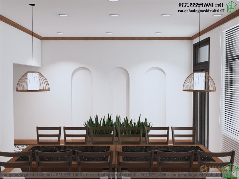 Tầng 1 mẫu thiết kế nhà hàng đẹp NDNH5