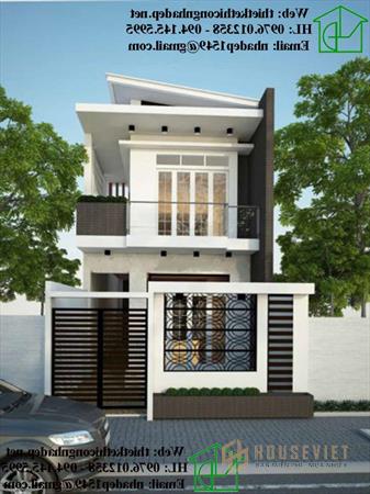 Thiết kế nhà phố 2 tầng 5x20 theo phong thủy.