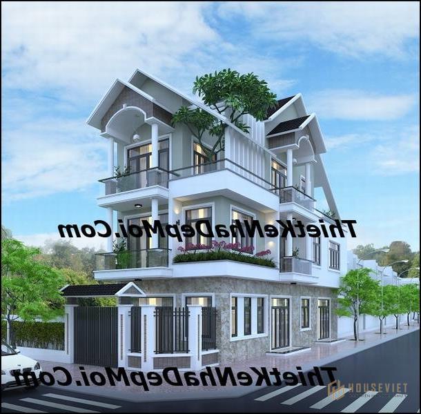 Biệt thự 2 mặt tiền 1 trệt 2 lầu