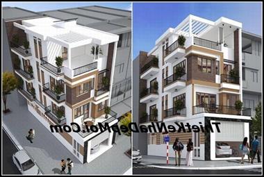 Những mẫu nhà ống 2 mặt tiền 3 tầng đẹp có sân thượng xu hướng 2022