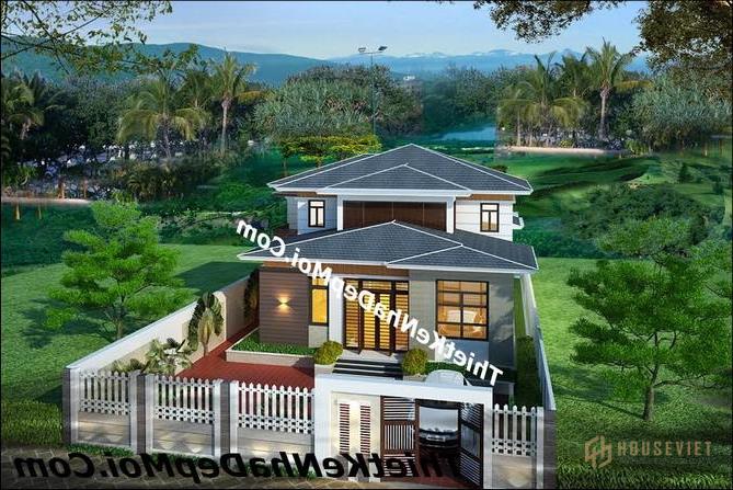 Biệt thự mini 1 tầng 4 phòng ngủ 220m2