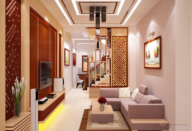 Tạo sự sang trọng cho không gian phòng khách