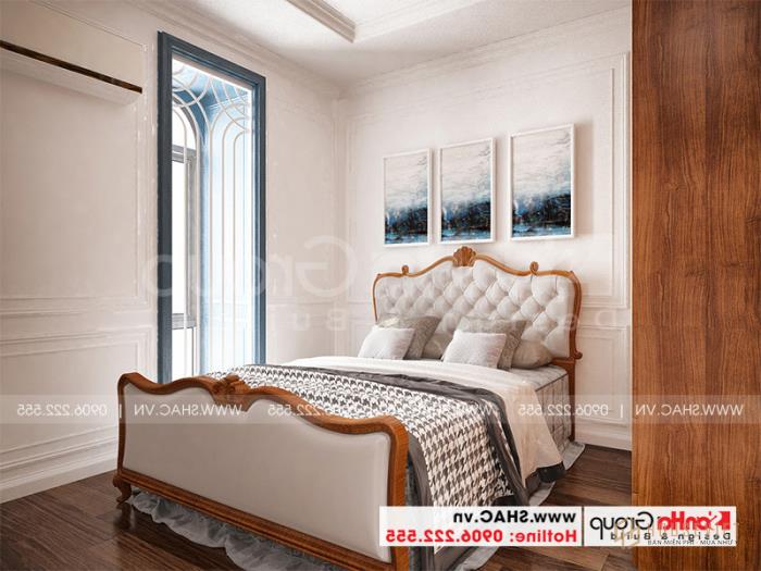 Mẫu thiết kế nhà ống bán biệt thự cổ điển Pháp 5 tầng 7,5m x 11,78m tại Hải Phòng - SH NOP 0198 80 Thêm một phương án thiết kế nội thất phòng ngủ tân cổ điển tinh tế