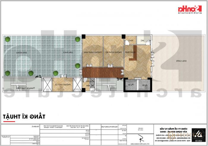 Mặt bằng kỹ thuật khách sạn 3 sao kiến ​​trúc tân cổ điển tại Hải Phòng 