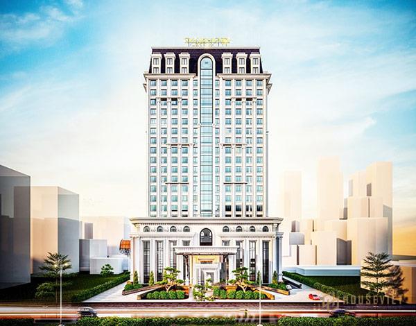 Cảnh quan bên ngoài khách sạn tạo nên một mặt tiền hấp dẫn