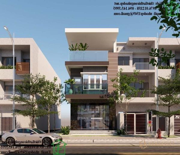 Nhà phố 3 tầng mặt tiền 5m