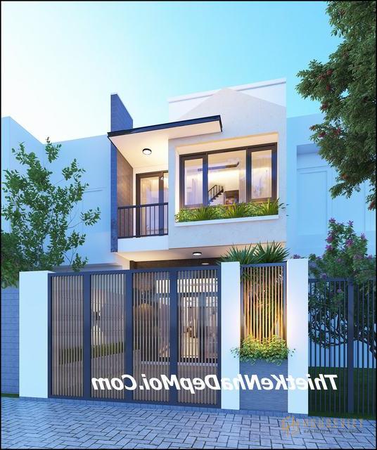 Modern 2-storey tube house 5x16m