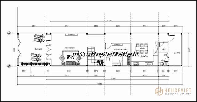 Design of 2-storey house 80m2 3 bedrooms