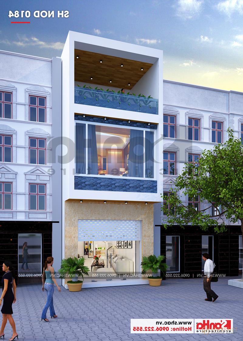 Mẫu thiết kế nhà ống kiến ​​trúc 3 tầng hiện đại diện tích 100m2 tại Hải Phòng 