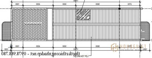 Bản vẽ mặt bằng nhà phố 2 tầng 5x17m