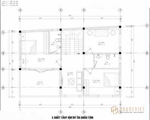 Mẫu nhà 2 tầng mái thái 7x12m