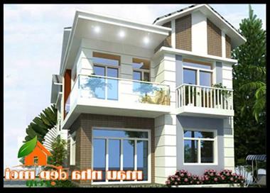 Mẫu thiết kế nhà vườn 2 tầng ở nông thôn mái thái.