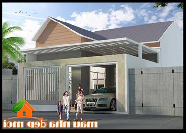 Mẫu nhà cấp 4 mái thái 3 phòng ngủ kết hợp nội thất sang trọng