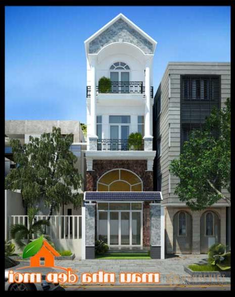 Mẫu nhà phố 3 tầng 1 tum 4,5x16m tại TP Đà Nẵng