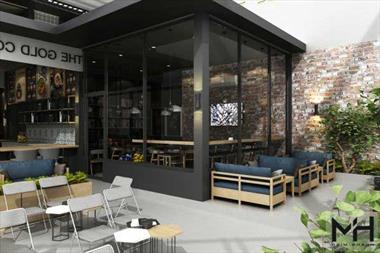 Cách thiết kế quán cafe 2 tầng đẹp (Đầu tư thấp – Lợi nhuận cao)