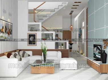 Bản vẽ nhà phố 1 trệt 1 lầu 1 sân thượng diện tích 70m2