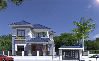 Biệt thự 2 tầng 6 phòng ngủ siêu tiện nghi cho gia đình