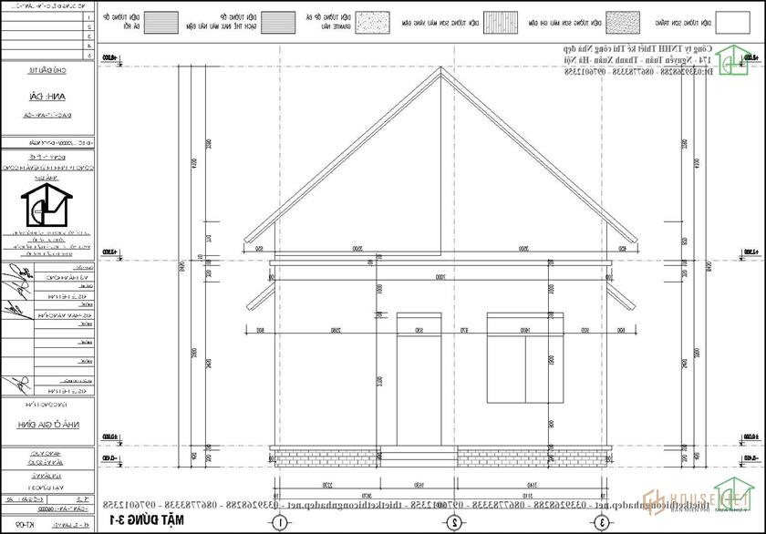 Mực vẽ sau nhà cấp 4 NDNC4158