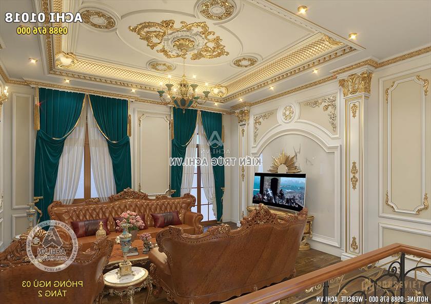 Không gian thiết kế nội thất phòng khách sang trọng và tiện nghi