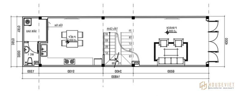 Thiết kế nhà 3 tầng 4x15 Thiết kế nhà 3 tầng 4x15