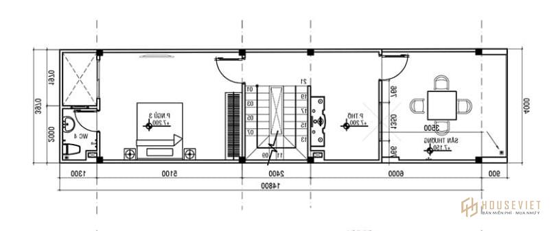 Thiết kế nhà 3 tầng 4x15