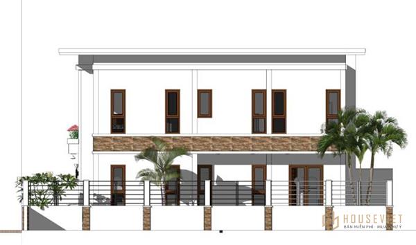 Mẫu nhà 2 tầng 7x10m