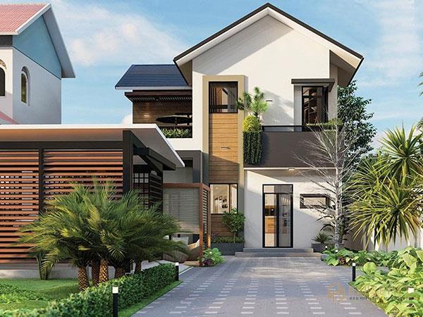 Mẫu nhà 2 tầng 7x10m