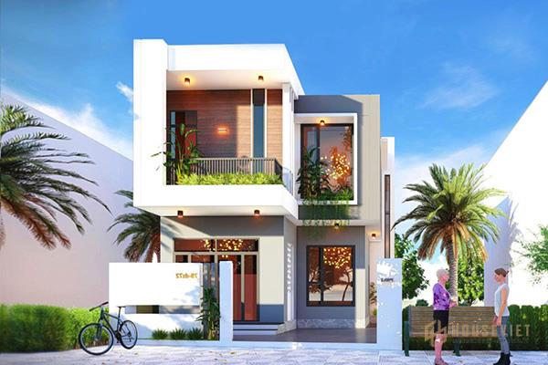 Mẫu nhà 2 tầng 7x10m