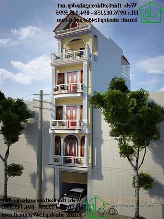 Thiết kế gara cho ngôi nhà theo phong cách cổ điển.