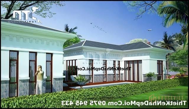 Bản vẽ nhà cấp 4 chữ L đường kính 7m.