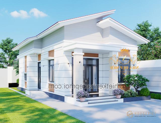 Mẫu nhà trệt 8x16m