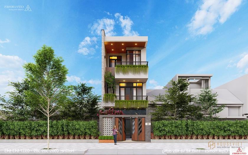 Mặt Tiền Nhà Phố 5x20m Theo Phong Cách Thiết Kế Hiện Đại